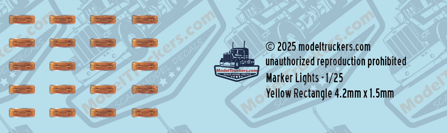 Marker Lights - Rectangle