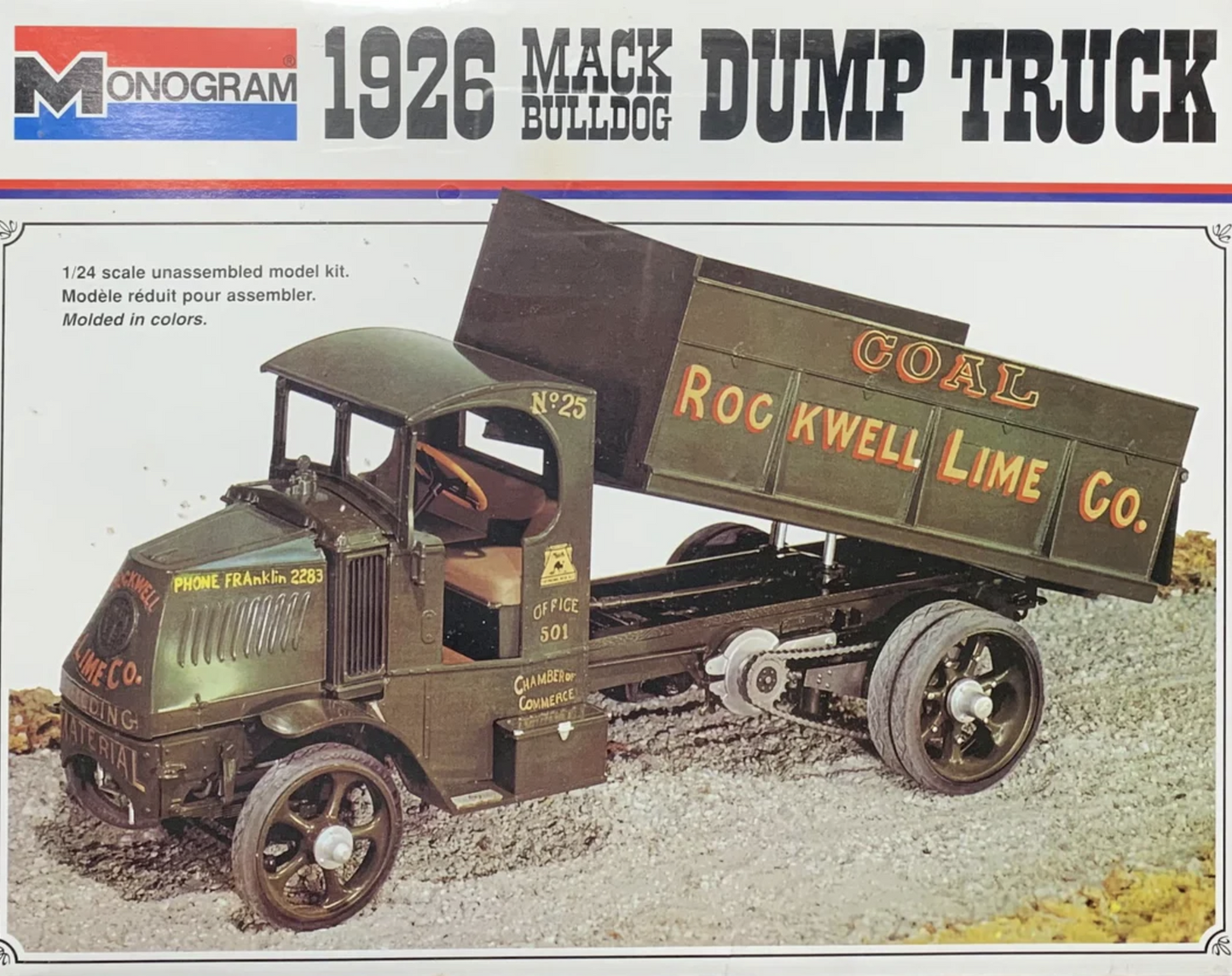Mack Bulldog Dump Truck Model Decals