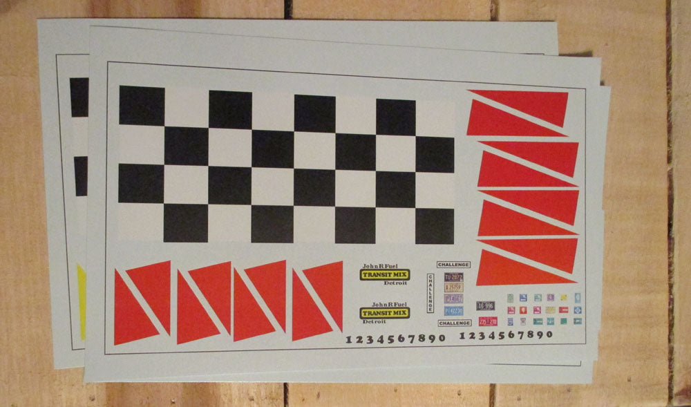 Kenworth Mixer (Standard) Model Decals