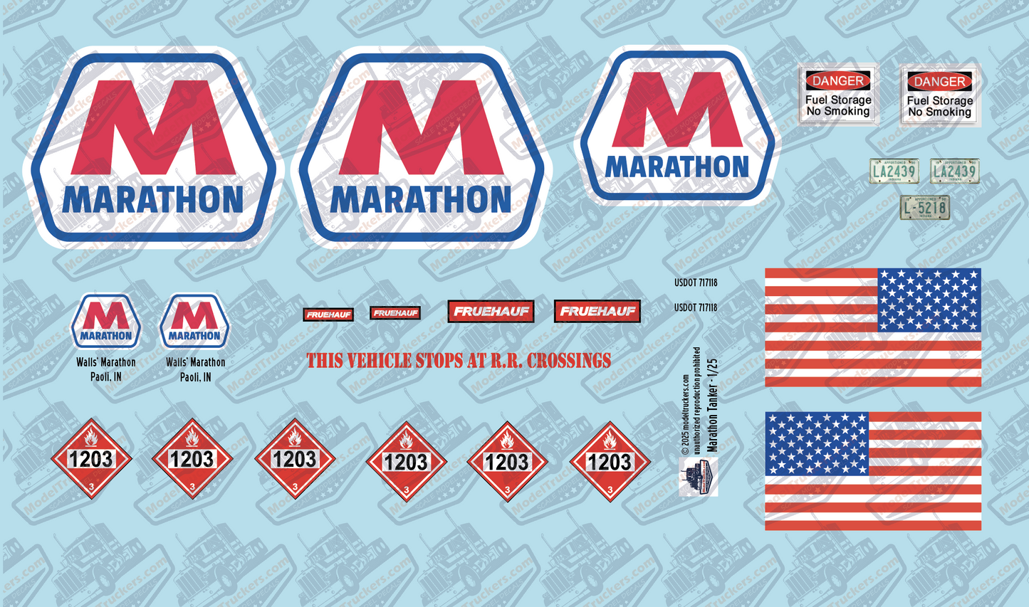 Marathon Model Decals