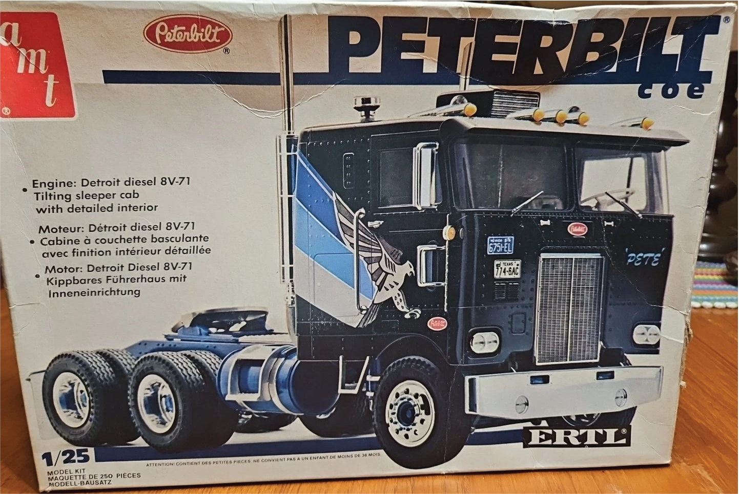 自動車 amt ERTL 1/25 PETERBILT CABOVER TRACTOR PB152 - Peterbilt Cabover Decal Stripes – Model Truckers LLC