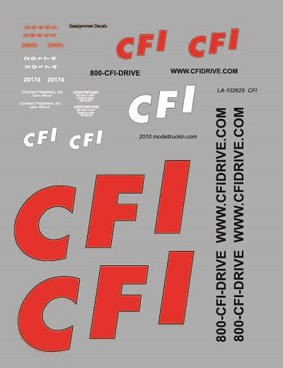 CFI Model Decals