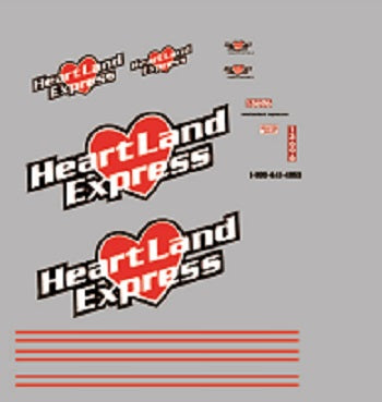 Heartland Express Model Decals