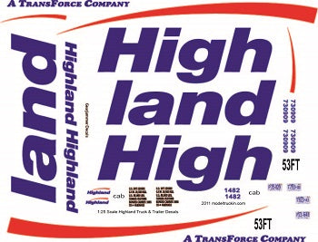 Highland Model Decals