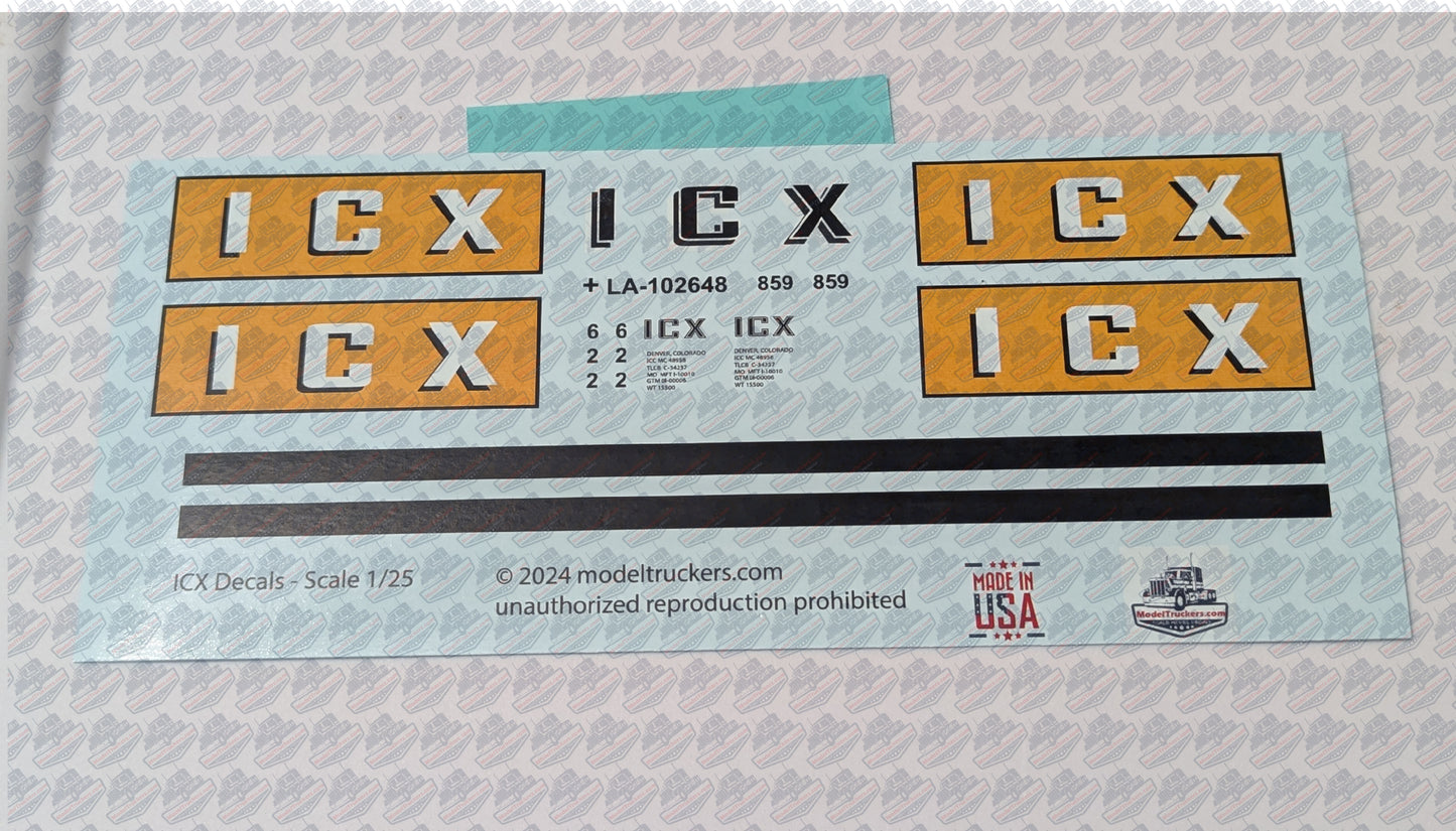 MISPRINT! ICX Decals 1/25