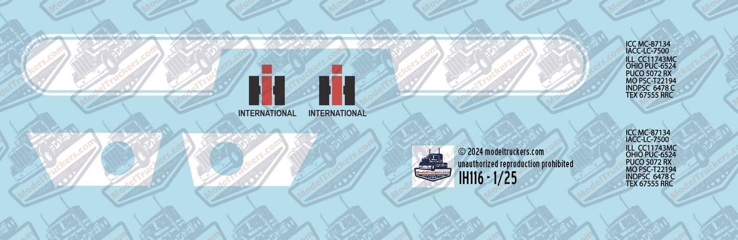 IH116 - International Decal Stripes