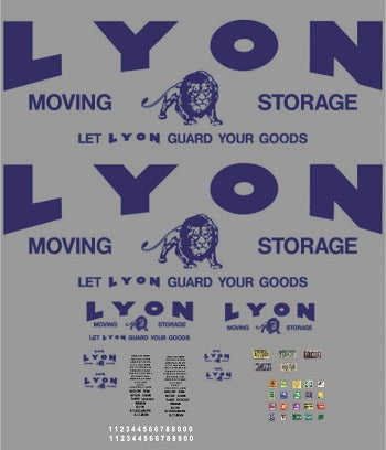 Lyon Moving Model Decals