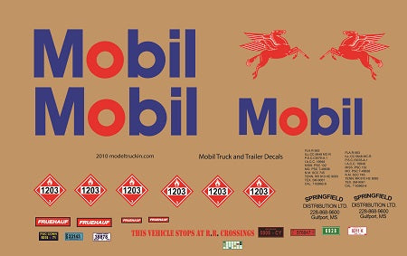 Mobil Model Decals