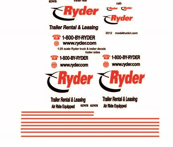 Ryder Model Decals