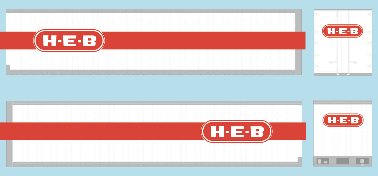 H-E-B Grocery (Conventional Style) Model Decals