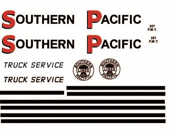 Southern Pacific Model Decals