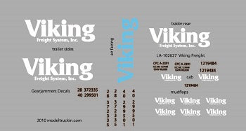 Viking Freight Systems Model Decals