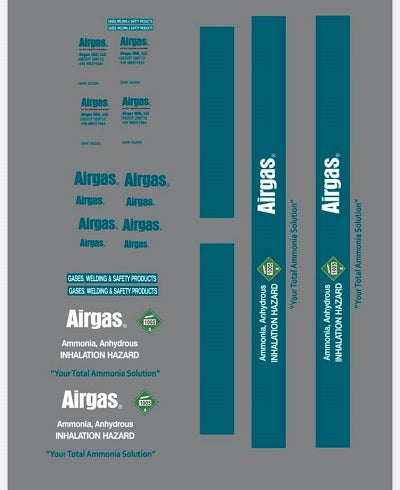 Airgas Model Decals