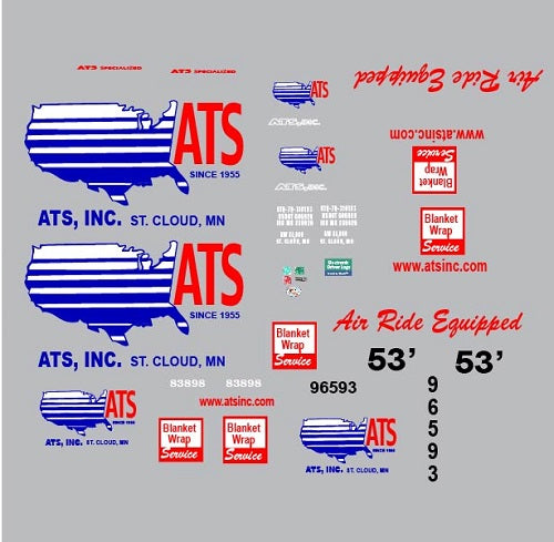 ATS Inc Model Decals