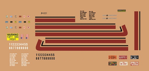 B4101 - White/Western Star Decal Stripes