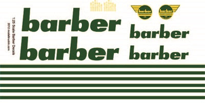 Barber Model Decals