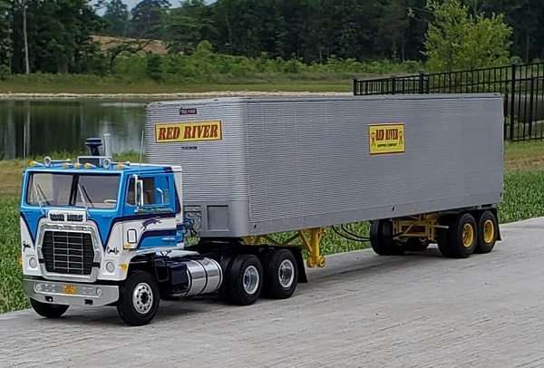 Blue Mule Semi Truck Model Decals