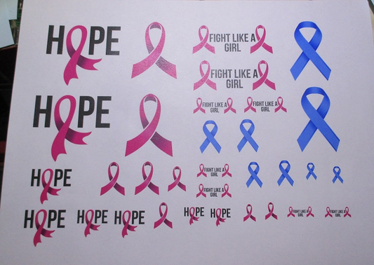 Breast Cancer Awareness Semi Trailer Decals Set #2