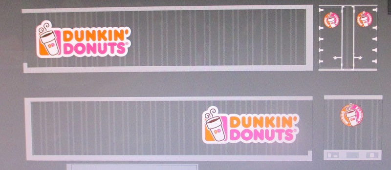 Dunkin' Donuts Model Decals