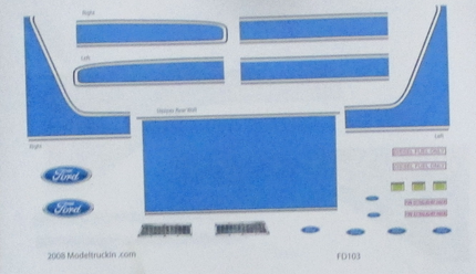 FD103 - Ford Decal Stripes