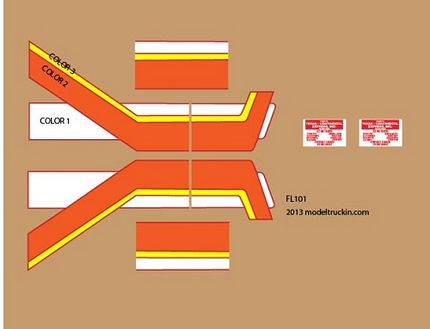 FL101 - Freightliner Decal Stripes