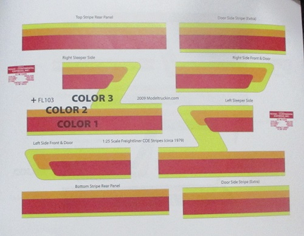 FL103 - Freightliner Decal Stripes