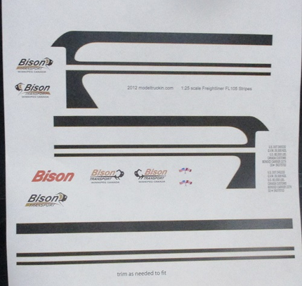 FL105 - Freightliner Decal Stripes