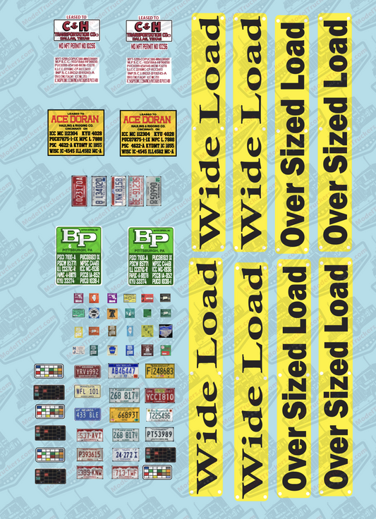 Top Loader Model Sticker Trucking Company Model Decals – Page 10 – Model Truckers LLC