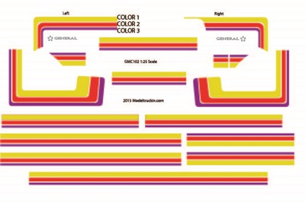 GMC102 - GMC Decal Stripes