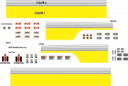 IH113 - International S-Series Decal Stripes