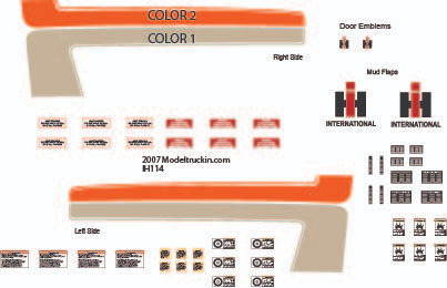 IH114 - International S-Series Decal Stripes