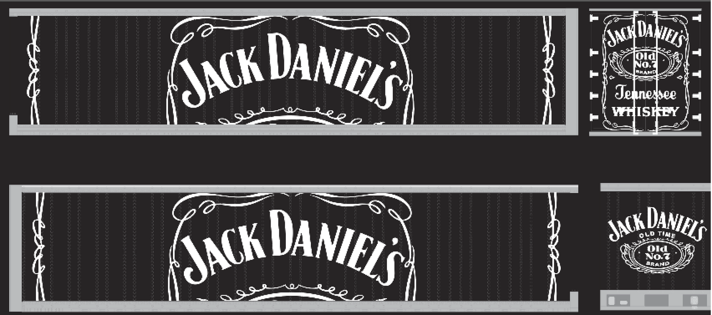 Jack Daniels No 7 (Style 1) Model Decals