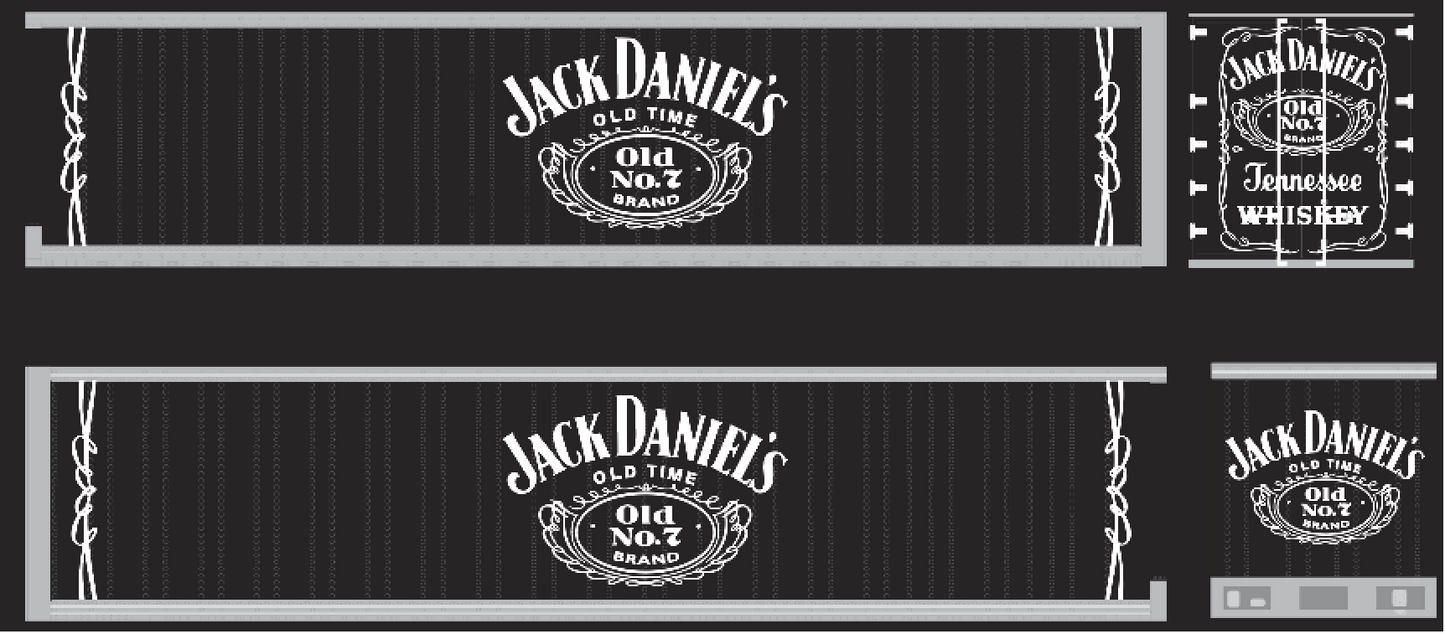 Jack Daniels No 7 (Style 2) Model Decals