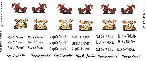 Keep On Truckin' Semi Truck Model Decals