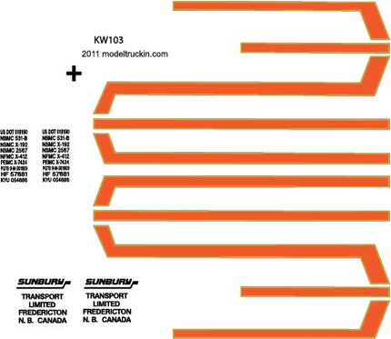 KW103 - Kenworth Decal Stripes