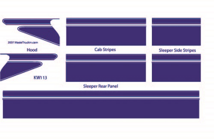 KW113 - Kenworth Decal Stripes