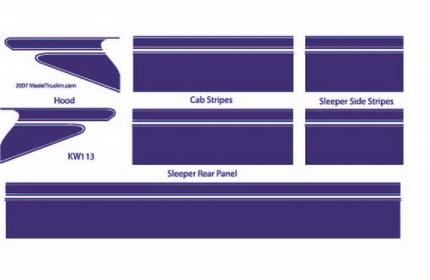 KW113 - Kenworth Decal Stripes – Model Truckers LLC