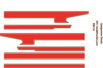 KW114 - Kenworth Decal Stripes – Model Truckers LLC