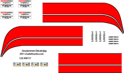 KW117 - Kenworth Decal Stripes