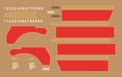 KW118 - Kenworth Decal Stripes