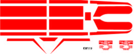 KW119 - Kenworth Decal Stripes