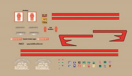 KW122 - Kenworth Decal Stripes