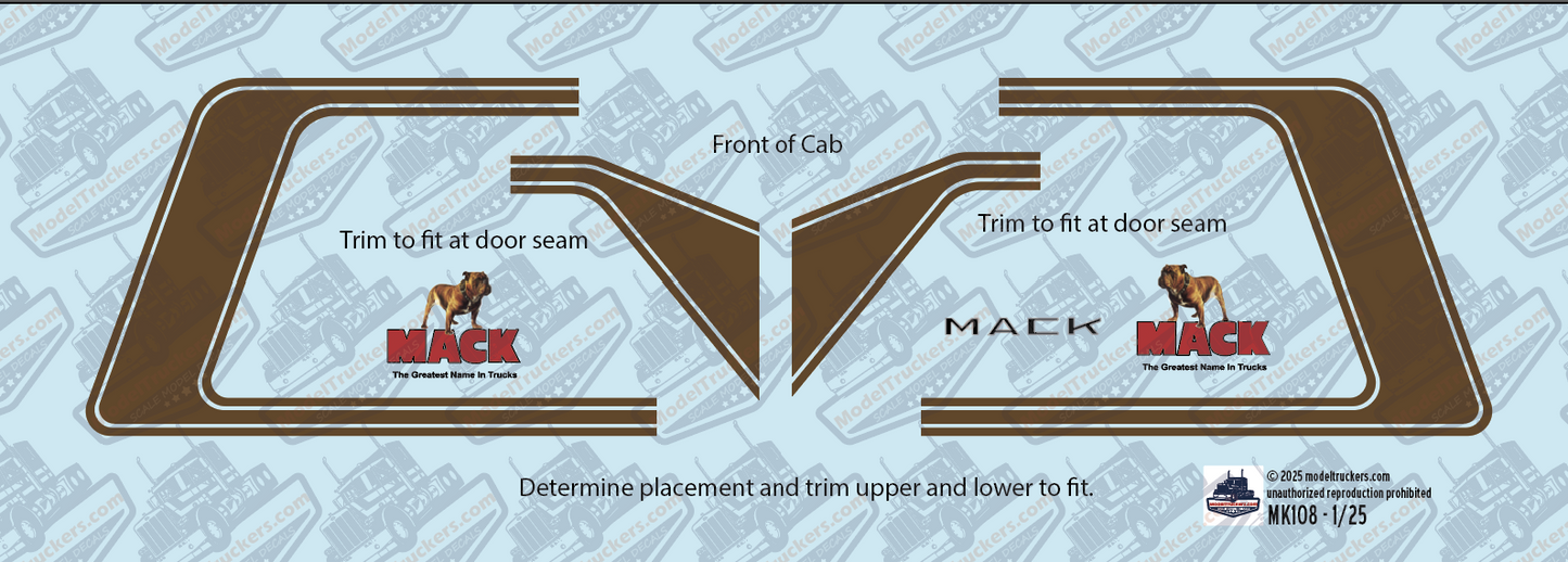 MK108 - Mack Cruise Liner Decal Stripes