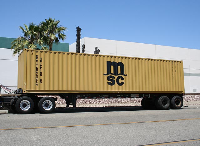 MSC Container Model Decals