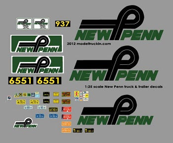 New Penn Model Decals