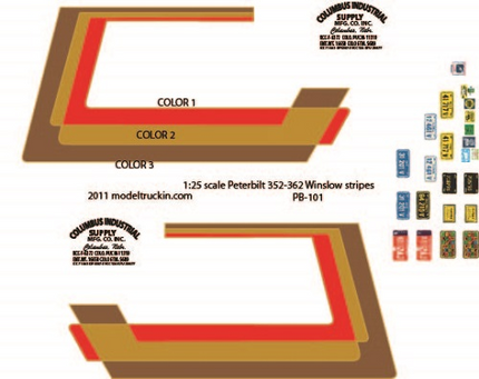 PB101 - Peterbilt Decal Stripes