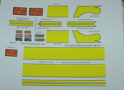 PB102 - Peterbilt Decal Stripes