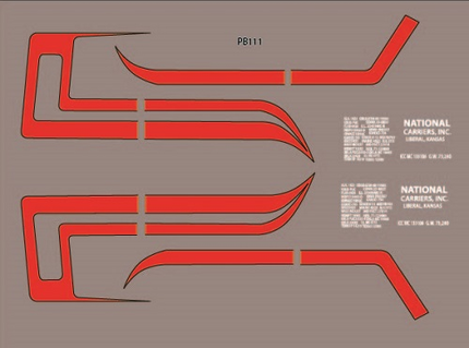 PB111 - Peterbilt Decal Stripes