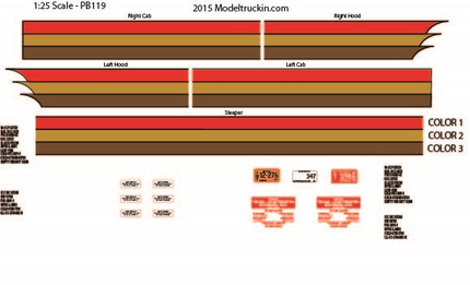 PB119 - Peterbilt Decal Stripes