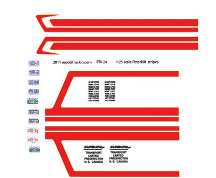 PB124 - Peterbilt Decal Stripes